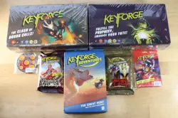KeyForge: Prophetic Visions Sealed Archon + Crucible Clash Foil Card pack + More - Image 1