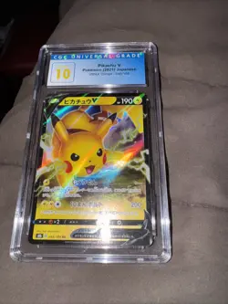 CGC 10 Pristine Pikachu V 045/184 RR VMAX Climax s8b Pokemon Card - Image 1