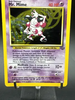 Mr. Mime 6/64 Holo Card Jungle Set 1999 Pokemon WOTC - Image 3
