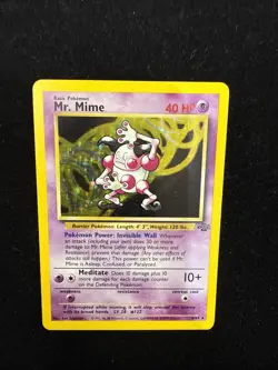 Mr. Mime 6/64 Holo Card Jungle Set 1999 Pokemon WOTC - Image 1