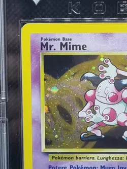 Pokemon Card - Mr. Mime 6/64 Holo Rare Italian Jungle Set -KOBA Graded 5 Card Ex - Image 3