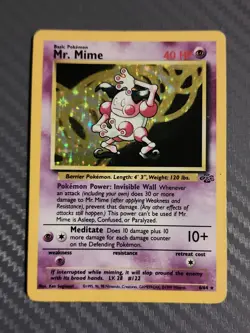 Pokemon TCG - Mr Mime - Jungle Set - Holo rare Trading Card (6/64) - Image 1