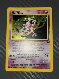 Pokemon TCG - Mr Mime - Jungle Set - Holo rare Trading Card (6/64) - Image 2