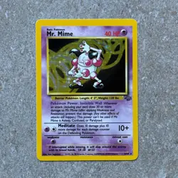 MR MIME 6/64 holo - Jungle Set 1999 WOTC Pokemon Card nm/mint ++ - Image 1