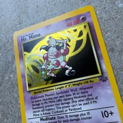 MR MIME 6/64 holo - Jungle Set 1999 WOTC Pokemon Card nm/mint ++ - Image 4