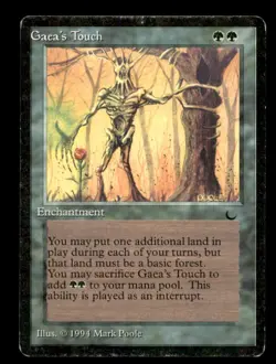 Gaea's Touch LP Light Play The Dark MTG [6685] - Image 1