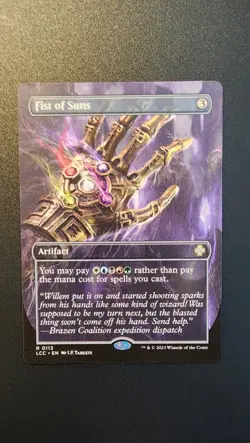 Fist of Suns (Borderless) Commander: the Lost Caverns of Ixalan Regular - Image 1