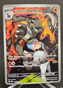 Pokemon TCG Team Rockets Houndoom 191/182 Illustration Rare Destined Rivals NM - Image 3