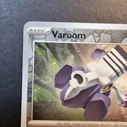 Varoom 140/198 Reverse Holo Foil Common Scarlet & Violet Base Set Pokemon Card - Image 2