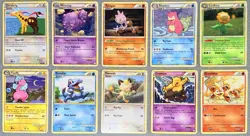 Pokemon HGSS Base Set Regular Vintage Card Lot x10 NM 💎 - Image 1