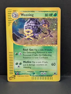 Weezing 032/165 Expedition Base Set Holo Ultra Rare Pokemon TCG Nintendo MP+ - Image 1