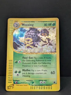 Weezing 032/165 Expedition Base Set Holo Ultra Rare Pokemon TCG Nintendo MP+ - Image 3