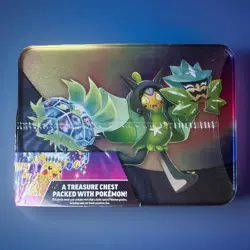 Pokemon “SURGING SPARKS” 2024 Fall Collectors Chest/Tin Lunchbox Sealed 6-packs! - Image 2