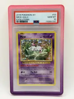 2016 Pokemon Mew Holo PSA 10 XY Evolutions - Image 1