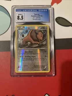 Pokemon TCG Tauros XY 100/146 Regular Rare CGC 8.5 - Image 1