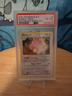 2007 Pokemon Diamond & Pearl Mysterious Treasures Blissey #5/123 Holo Rare PSA 6 - Image 1