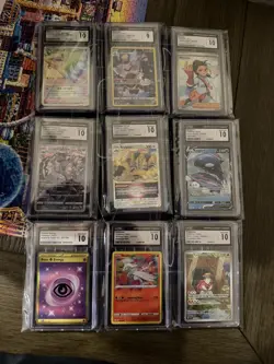 Pokemon TCG: CGC Slab Lot Of 9 - Image 1