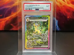 2025 POKEMON PRE EN SPECIAL ILLUSTRATION RARE #144 LEAFEON EX SIR PSA 9 🐦‍🔥 - Image 1