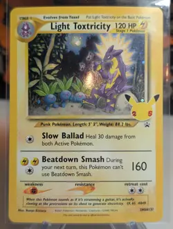 Light Toxtricity SWSH137 Ultra Rare Holo Celebrations Promo Pokemon TCG NM - Image 1