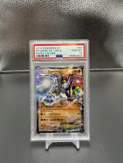 PSA 10 Zygarde EX 54/124 XY Fates Collide 2016 Pokemon GEM MT - Image 1