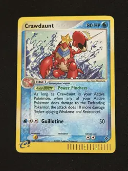 Crawdaunt #3/97 - Pokemon TCG - EX Dragon - Holo Rare - NM - Image 1