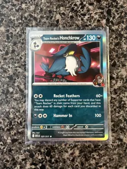 Pokemon TCG - Ascended Heroes - (Holo Rare) - Team Rocket's Honchkrow - 127/217 - Image 1