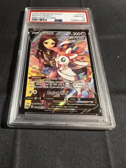2022 POKEMON SWORD & SHIELD BRILLIANT STARS #TG14 FULL ART/SYLVEON V PSA 10 - Image 2