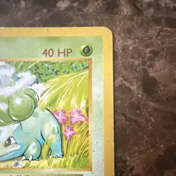 Pokemon TCG Bulbasaur Base Set Shadowless 44/102 1999 40 HP Common Basic - Image 4