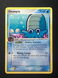 Omanyte 60/92 Legend Maker Regular Lightly Played 2006 Pokemon TCG - Image 1