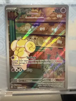 Fidough 213/198 Scarlet & Violet Base Illustration Rare Full Art Pokemon NM - Image 1