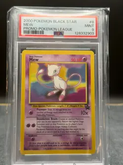2000 Pokemon Black Star Promo Mew #8 PSA 9 Mint Non Holo - Image 1