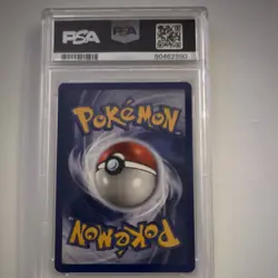Pokemon Hitmonchan Base Set Holo Rare #7/102 English 1999 PSA 8 - Image 2