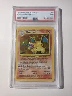 Pokemon TCG Charizard Base Set Holo Unlimited Rare - Image 1