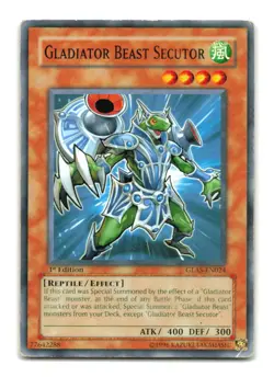 Gladiator Beast Secutor - GLAS-EN024 1st Edition - YuGiOh-MP - Image 1