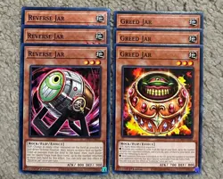 Yu-Gi-Oh!! TCG X3 Greed Jar & Reverse Jar - DUNE / DIFO - 1st Edition MINT - Image 1