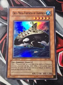 Yugioh! Orca Mega-Fortress of Darkness - IOC-084 Super Rare 1st Edition - LP - Image 1