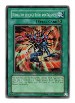 Dedication Through Light and Darkness - IOC-095 1st Edition Super Rare YuGiOh LP - Image 1