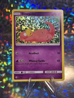 SLOWPOKE POKEMON CARD 5/12 MCDONALDS PROMO HOLO PLAYED HP - Image 1
