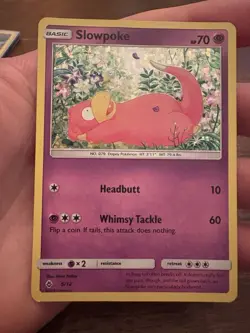Pokemon TCG Slowpoke 5/12 Glitter Holo McDonald's Promo Pokemon Card - Image 2
