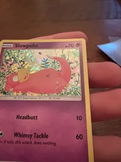 Pokemon TCG Slowpoke 5/12 Glitter Holo McDonald's Promo Pokemon Card - Image 4