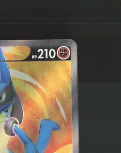 Lucario V SWSH213 Sword & Shield Full Art Black Star Promo Holo Pokemon Card NM - Image 4