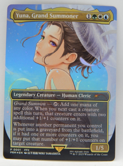 Magic the Gathering TCG 2025 WPN Promo 0001 Foil - YUNA, GRAND SUMMONER - Image 1