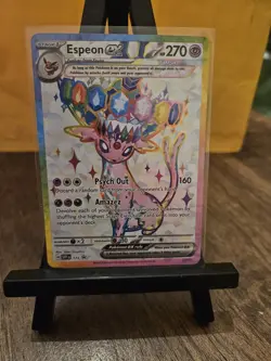 Pokemon TCG Espeon Ex SVP 175 Prismatic Evolutions Premium Figure Collection-sds - Image 3