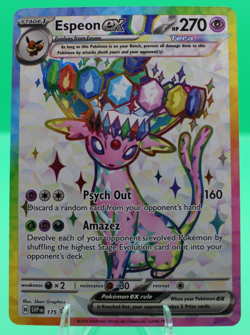 Pokemon TCG Espeon EX SVP175 Premium Figure Collection Promo - Image 1