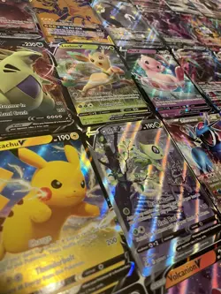 Pokemon Card Lot of 30 Cards - GX EX VMax V or Mega with Holos and Reverse - Image 1
