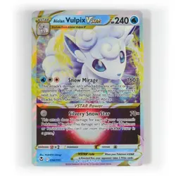 Pokemon - Alolan Vulpix VSTAR - 034/195 - SWSH Silver Tempest - Half Art Card - Image 1