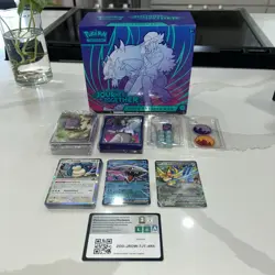 Pokemon TCG: JOURNEY TOGETHER ETB OPENED W/PROMO + HOLOS + EX's + CODE CARDS - Image 1