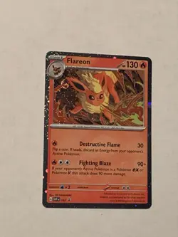 Pokemon TCG Flareon SVP 167 Cosmo Holo Black Star Promo Card - Image 1