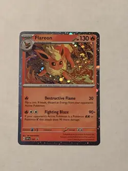 Pokemon TCG Flareon SVP 167 Cosmo Holo Black Star Promo Card - Image 2
