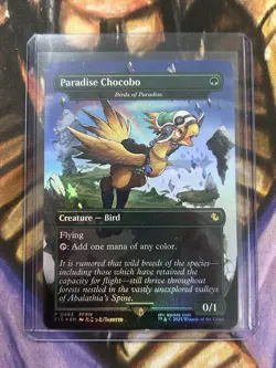 Foil Paradise Chocobo Birds of Paradise (Borderless) #483 MTG Final Fantasy - NM - Image 3